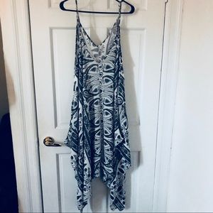 One of a Kind Black and White Paisley Dress